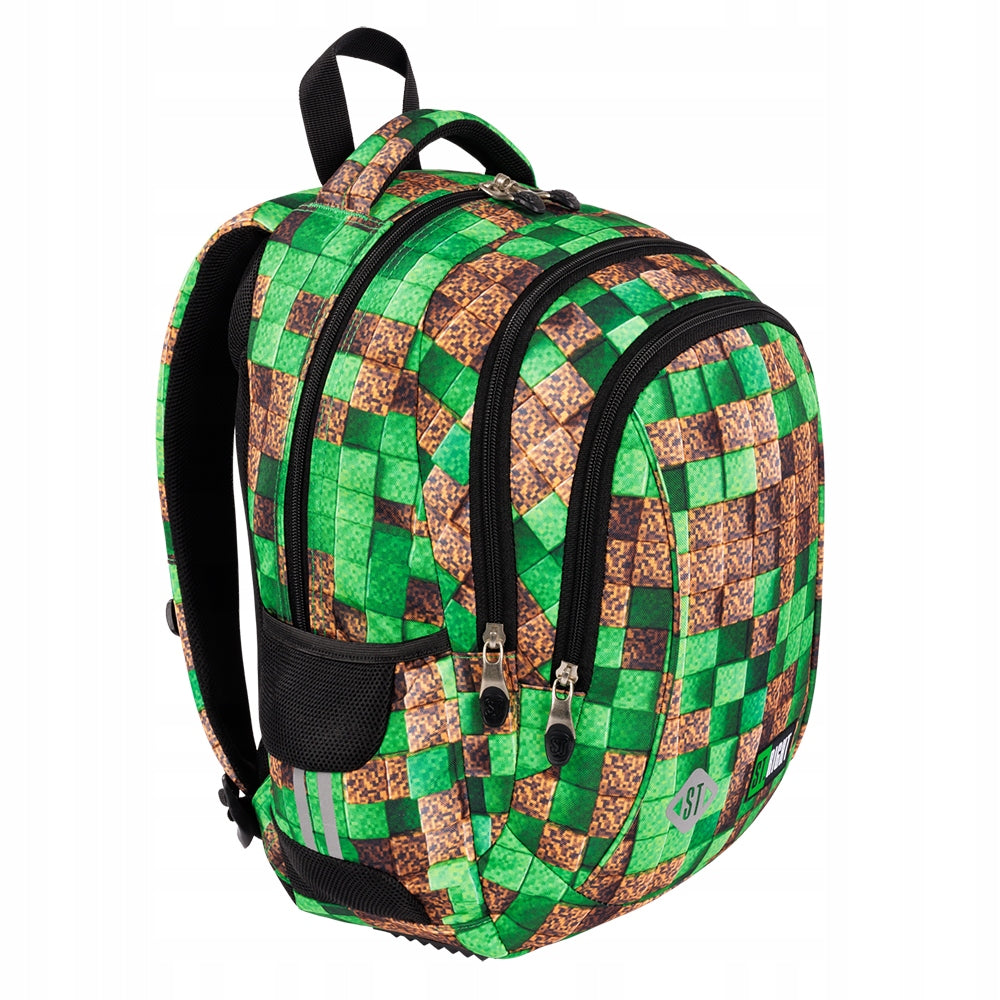 3-CHAMBER BACKPACK STRIGHT PIXEL CUBES BP Manufacturer code PLECAK PIXEL CUBES