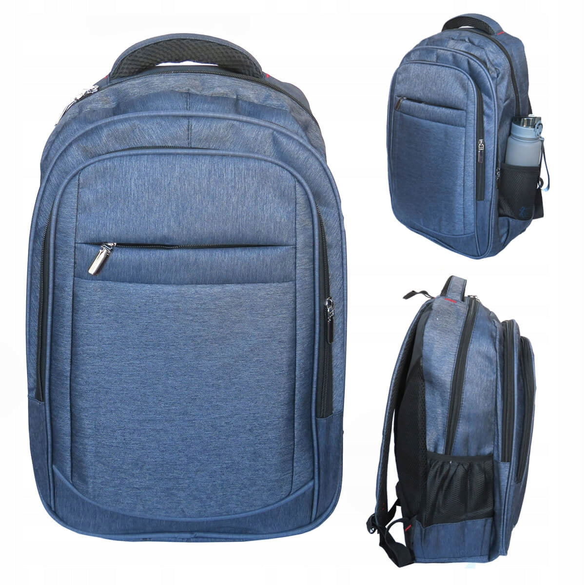 3-CHAMBER BACKPACK YOUTH NAVY BLUE YOUTRENDY