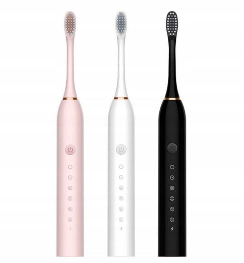 3 COLORS ELECTRIC SONIC TOOTHBRUSH + 3 TIPS + CHARGER Product weight with unit packaging 0.35 kg