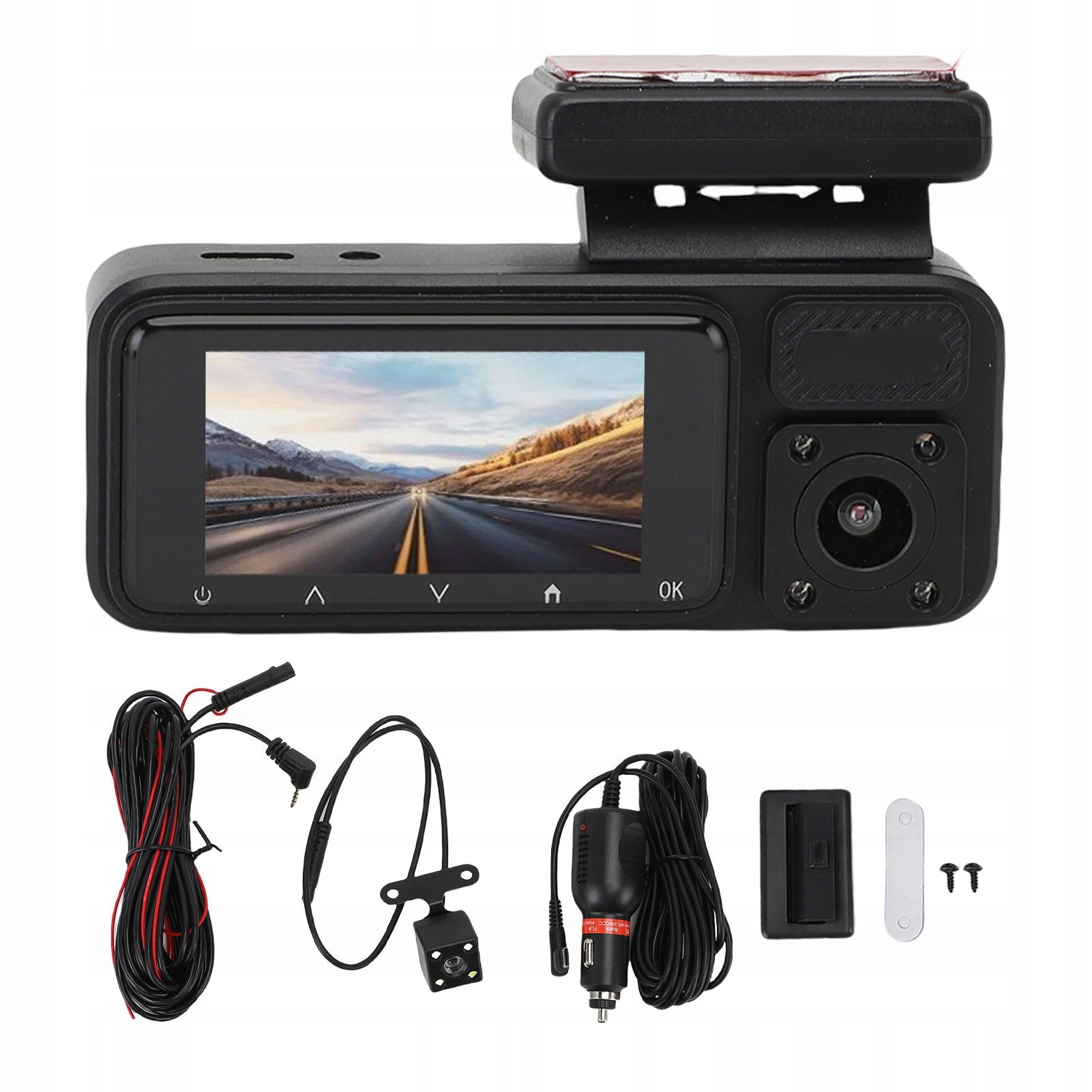 3 Channel 1080p 170 Degree FV Dashboard Camera