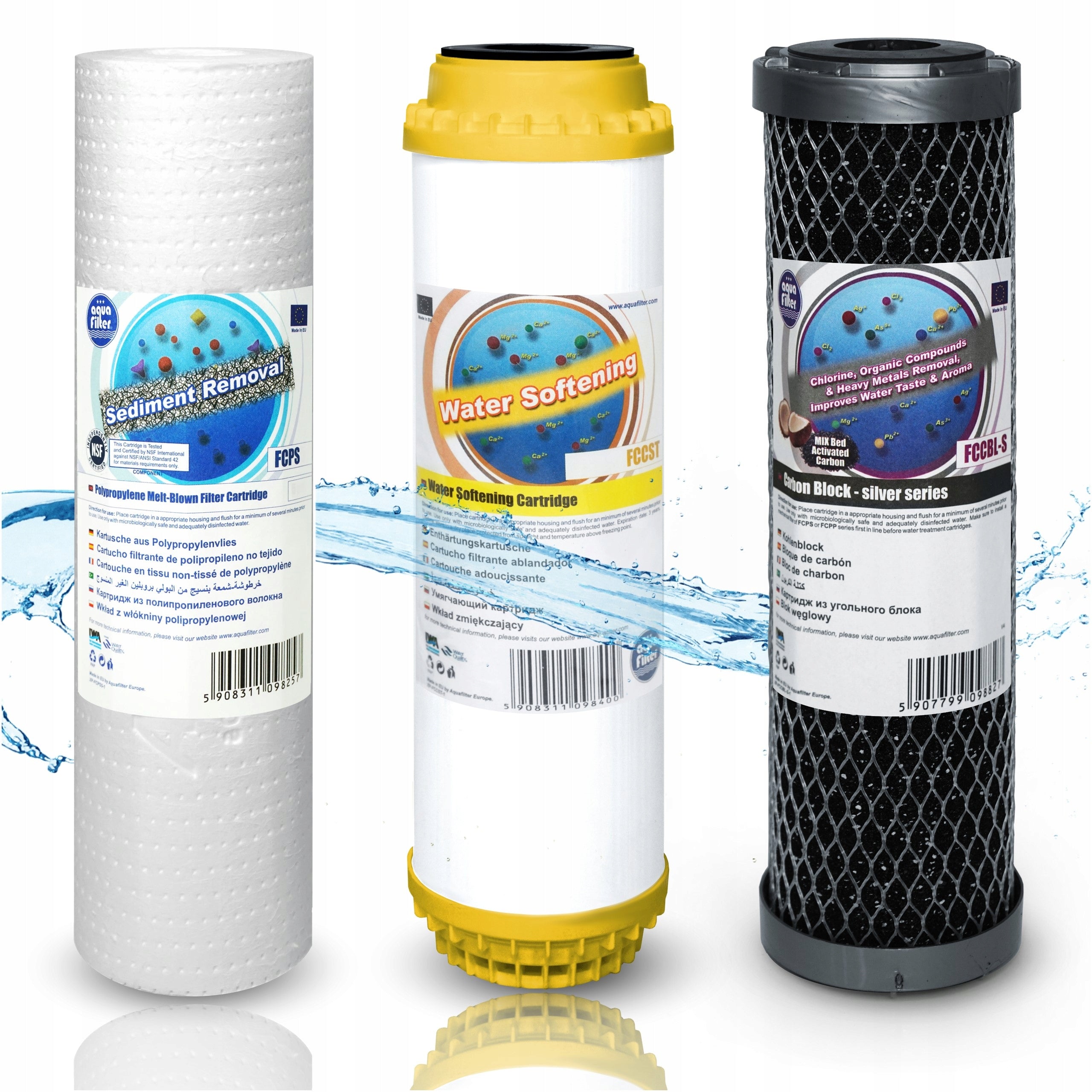 3 DEGREE FCPS20 FCCST FCCBL-S WHOLE HOUSE WATER FILTER CARTRIDGES