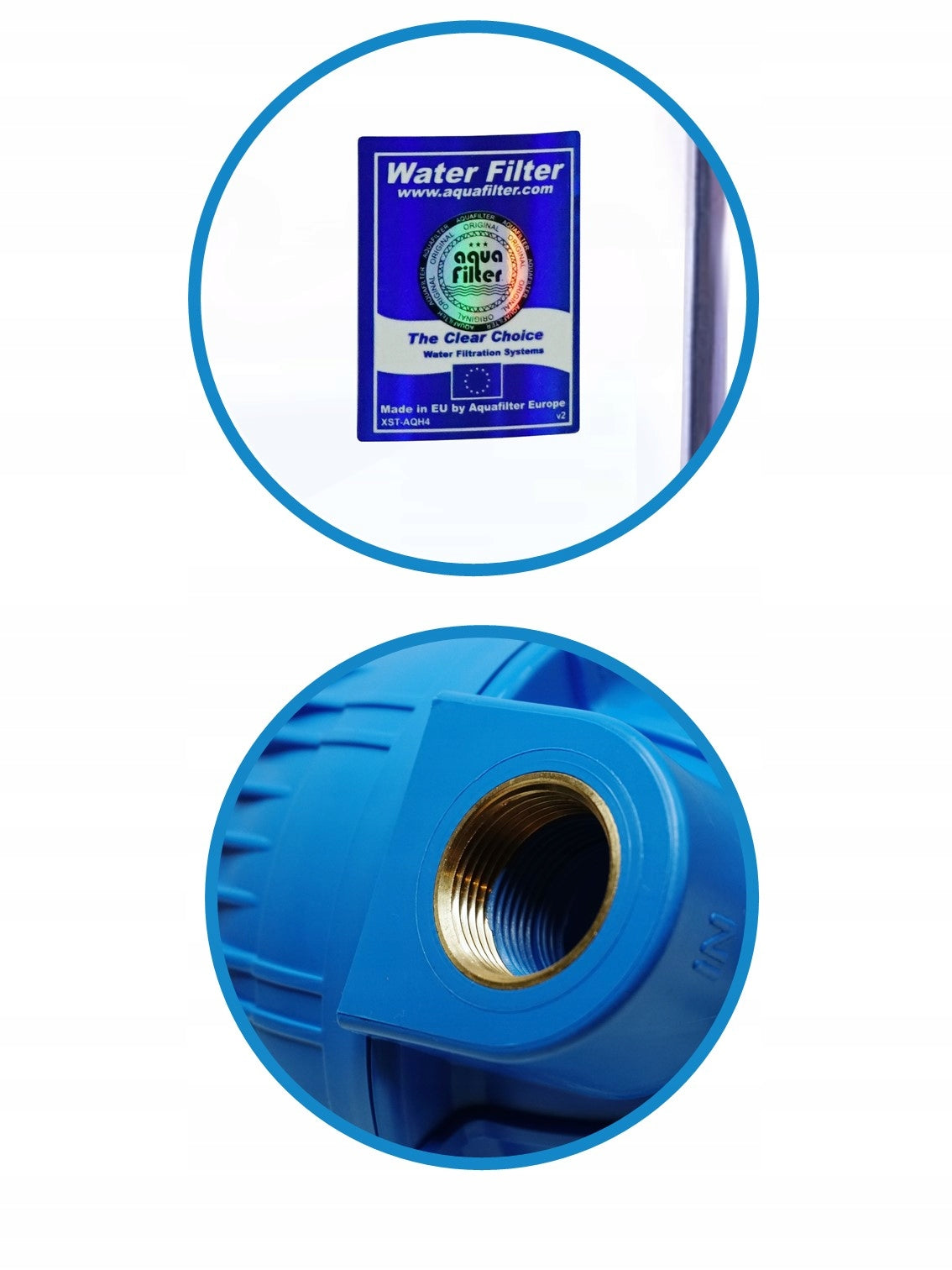 3 Degree In-line Water Filter for Whole House 1'' Triple Water Filter 1 INCH Brand Aquafilter