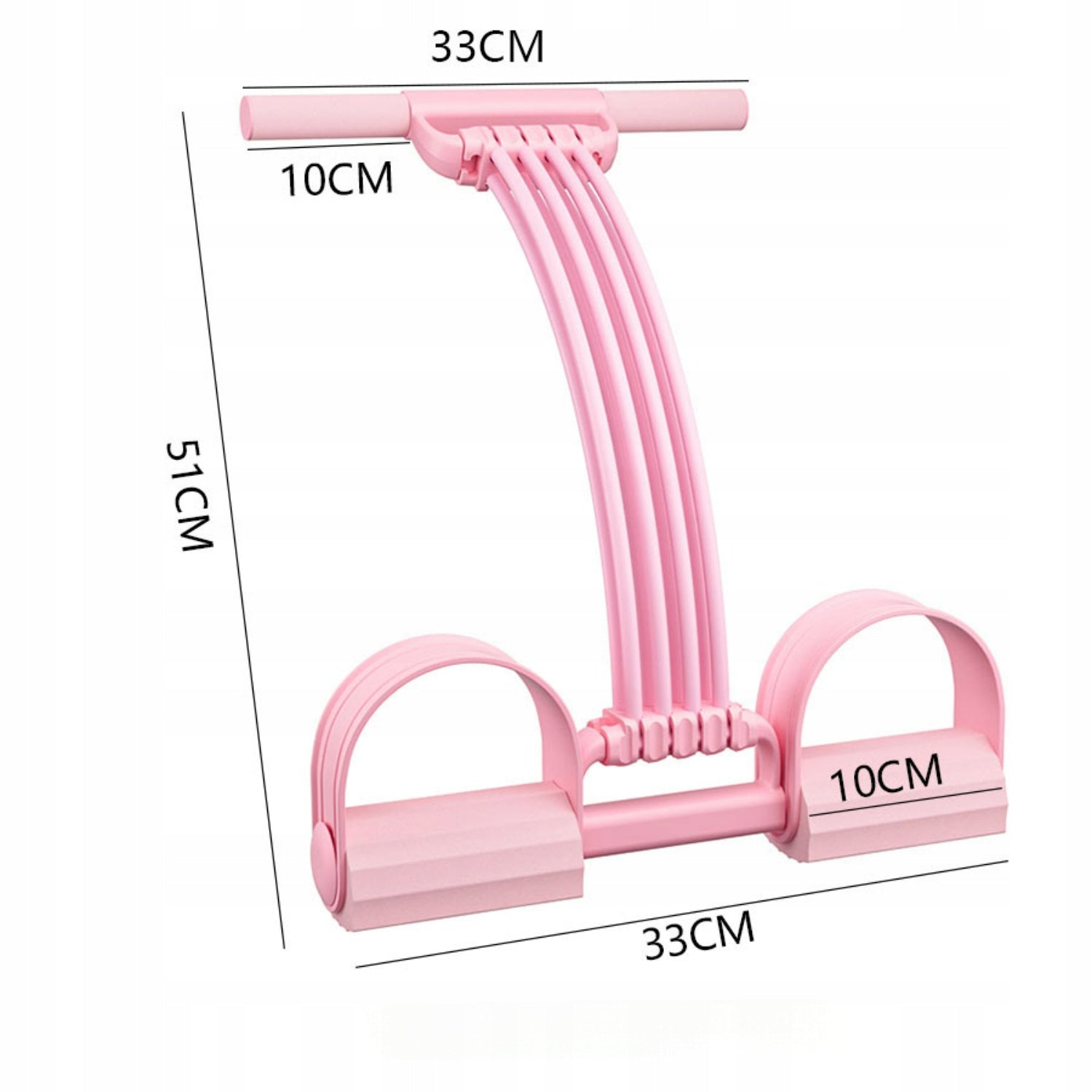 3 IN 1 8-TUBE LEG EXERCISE PULLER WITH PEDALS YOGA ELASTIC ROPE-PINK Manufacturer code WIELOFUNKCYJNY TAŚMA DO ROZCIĄGANIA JOGI-RÓŻ