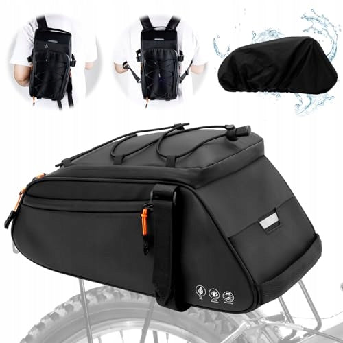 3 IN 1 BICYCLE RACK BAG WATERPROOF REFLECTIVE REAR 10 steel Manufacturer code Bez marki