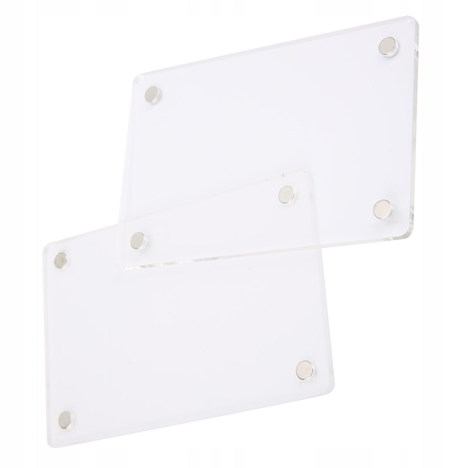 3 Inch Magnetic Acrylic Clear Photo Frame Sticker JS Brand no brand