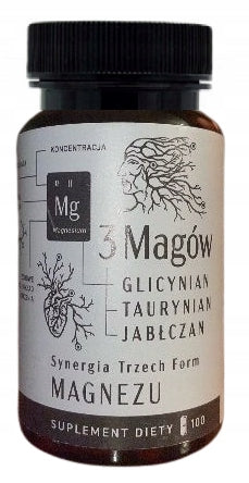 3 MAGÓW Glycinate Magnesium Malate Taurate
