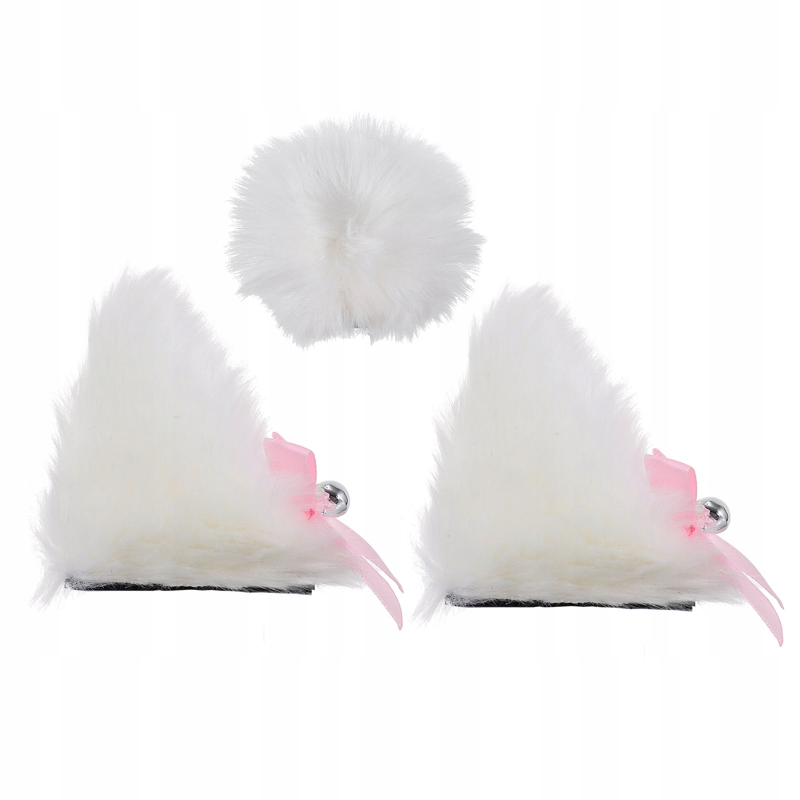 3 PACK MOTORCYCLE HELMET DECORATION - WHITE PLUSH CAT EARS EAN (GTIN) 4894973173566