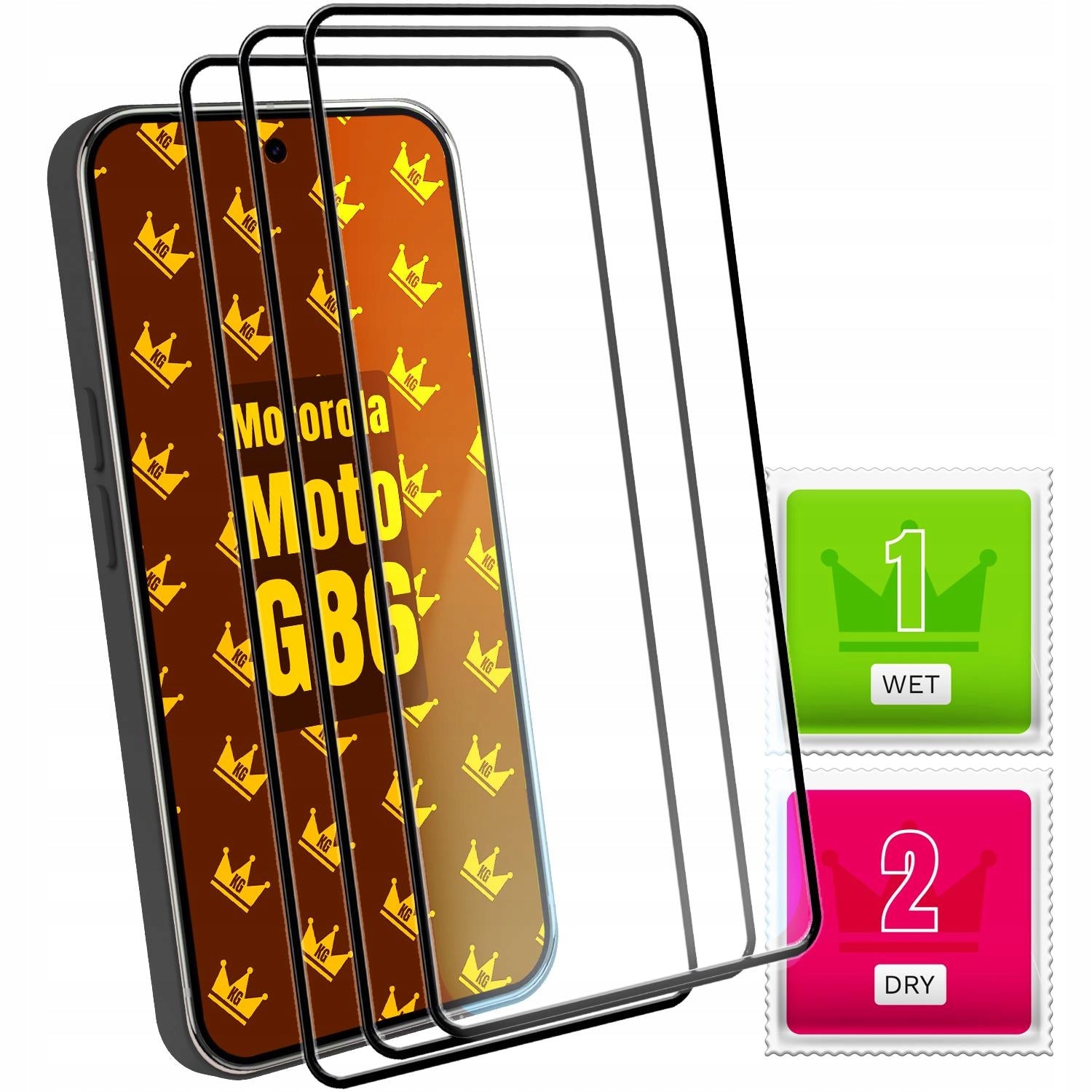 3-PACK Tempered Glass for Motorola Moto G86 / G86 Power (Full 5D, Protective)