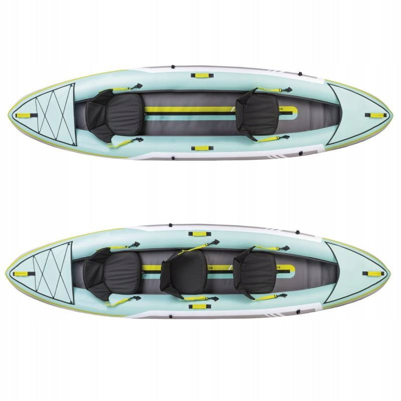 3-PERSON INFLATABLE KAYAK NEWCENTIAL 382 cm 230 kg PADDLE + PUMP + BACKPACK Number of seats 3
