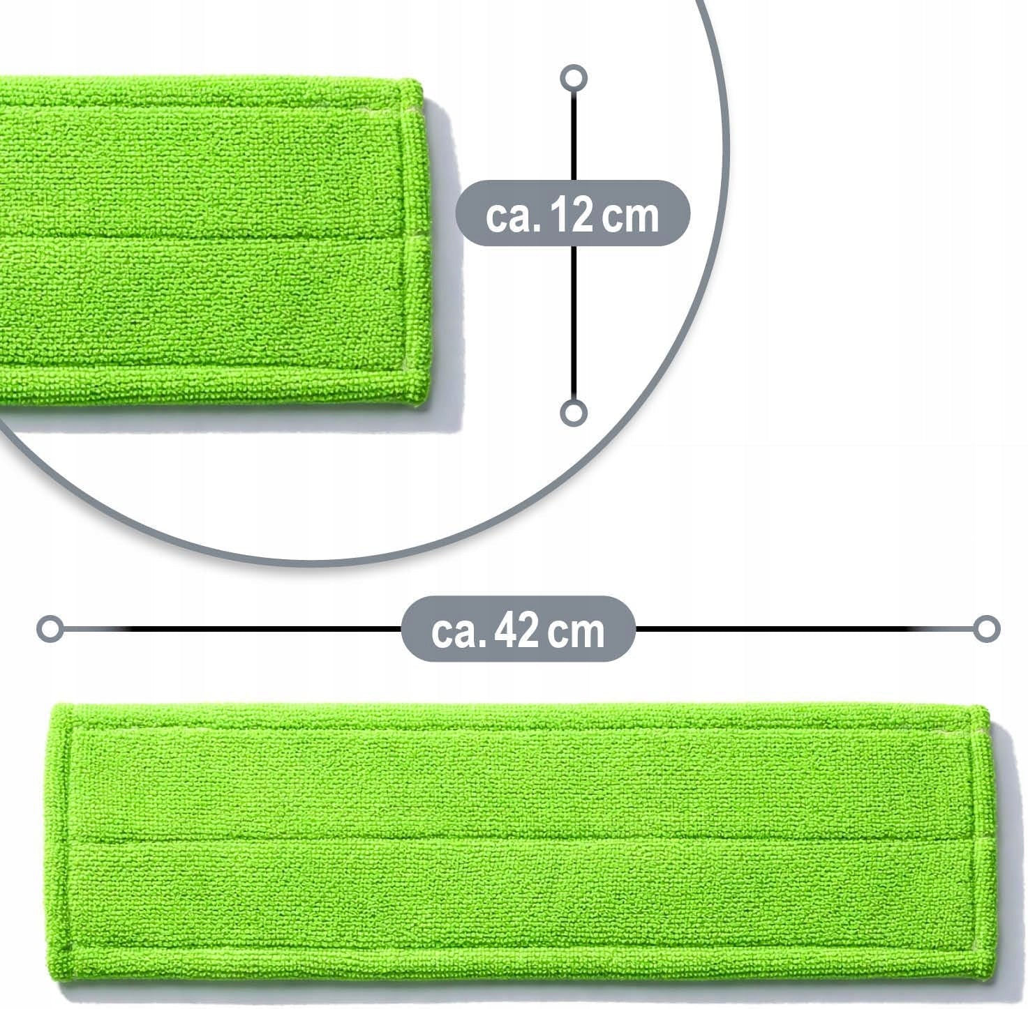 3 PIECES MICROFIBER FLOOR MOP COVERS 39 CM Brand Chiny