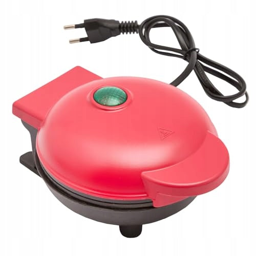 3 Pagen Basilico Mini Waffle Iron Ø10cm Anti-Adhesive Red Model 709470