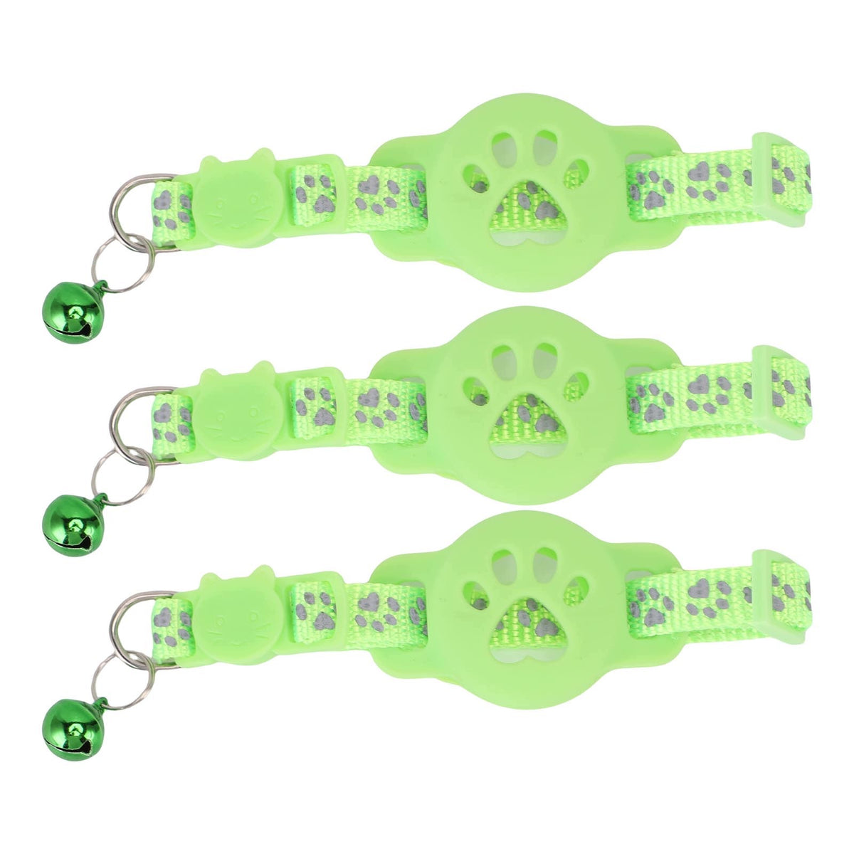 3 Pcs Reflective Cat Collar with Bell to Protect Against IS