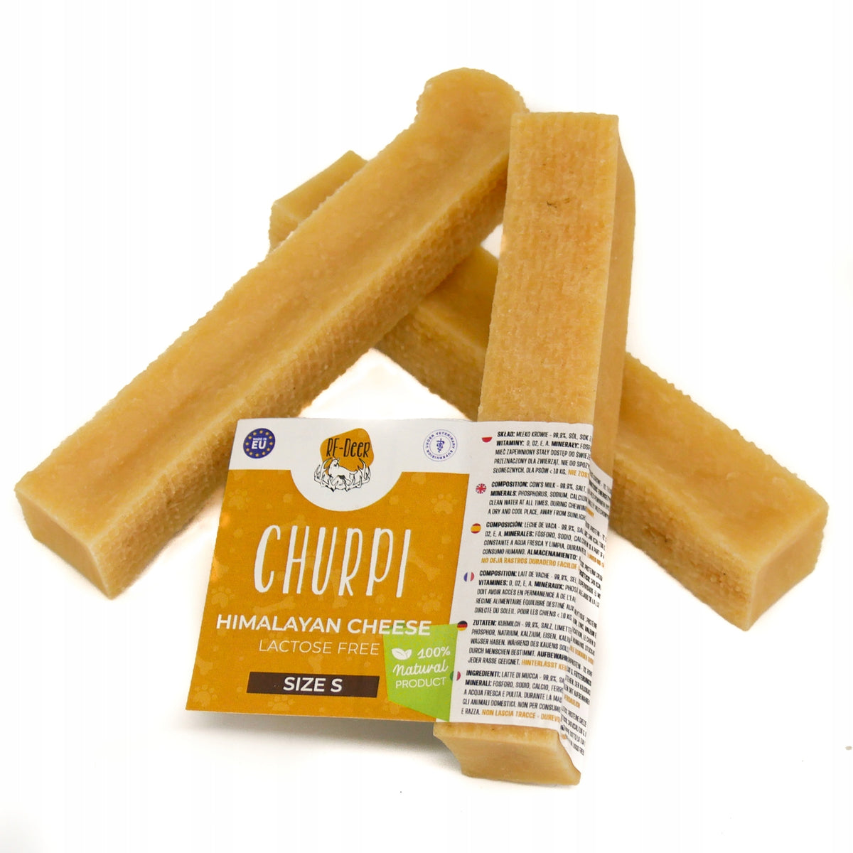 3 Pieces Himalayan Cheese S 90-117g Teether Cheese Healthy Dog Treat 9cm