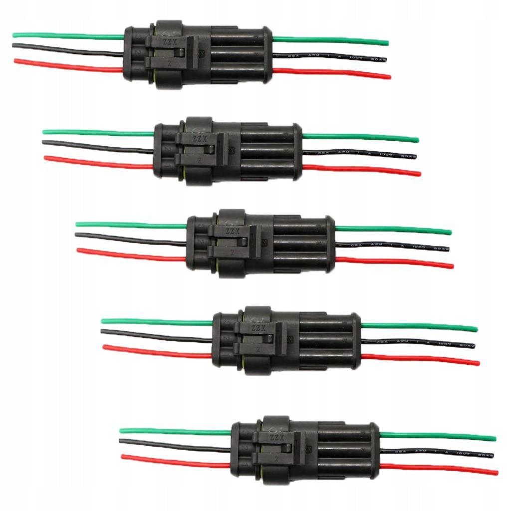 3 Pin Way Car Waterproof Electrical Connector Plug Brand no brand