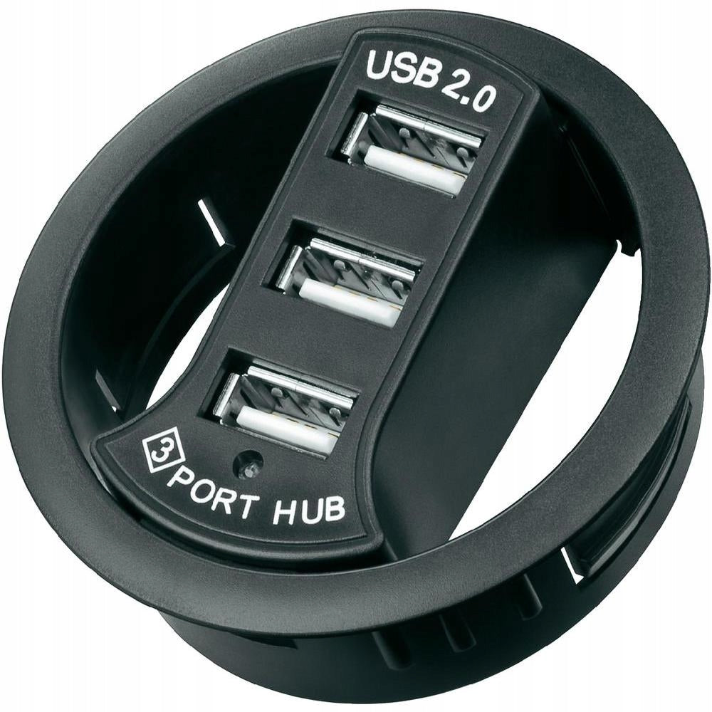 3-Port USB 2.0 Hi-Speed In-Desk Hub/Separator Manufacturer code 93893