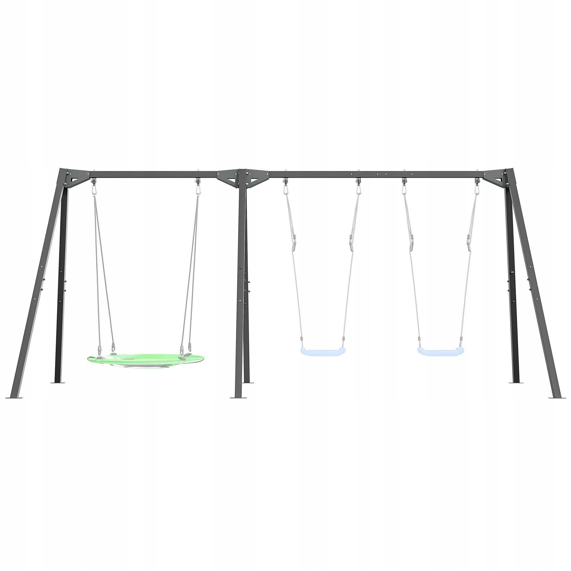 3-STATION SWING ON BEARINGS (FRAME) PREMIUM MO-014 Kind freestanding