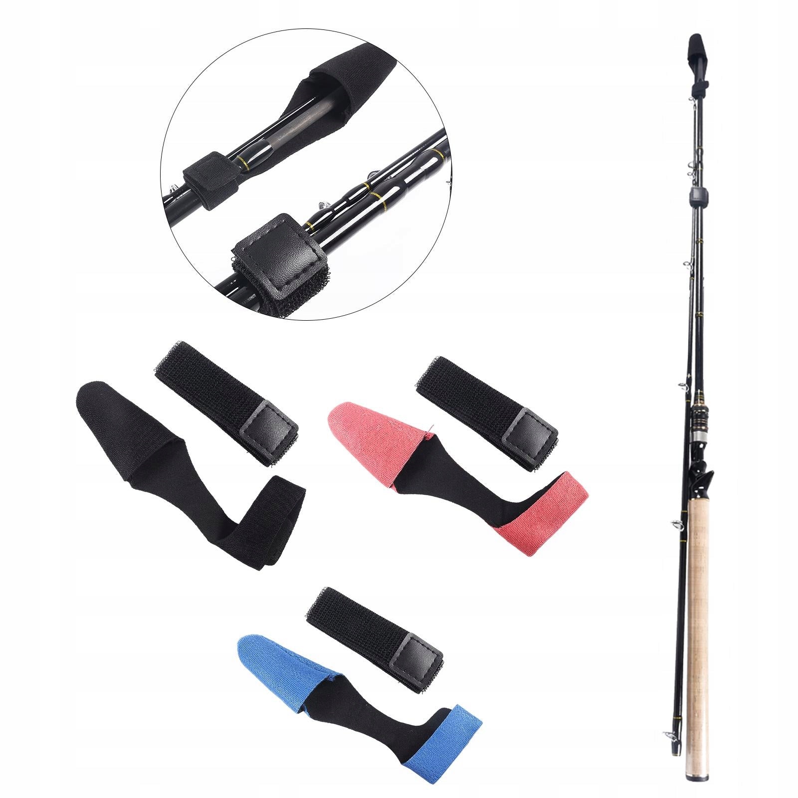 3 Set Fishing Rod Tip Cover and Tie, Wrapping Glove Fastener, Fastening EAN (GTIN) 0792706303997