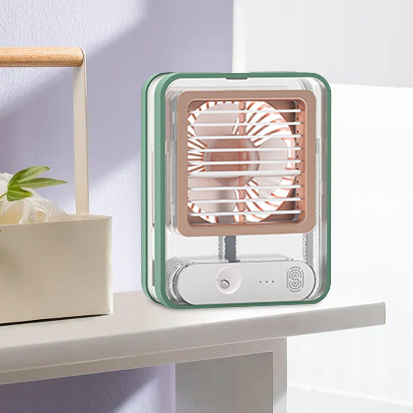3 Speed Air Conditioner Fan W/ Night Light USB Rechargeable for Green Manufacturer code 14972031937