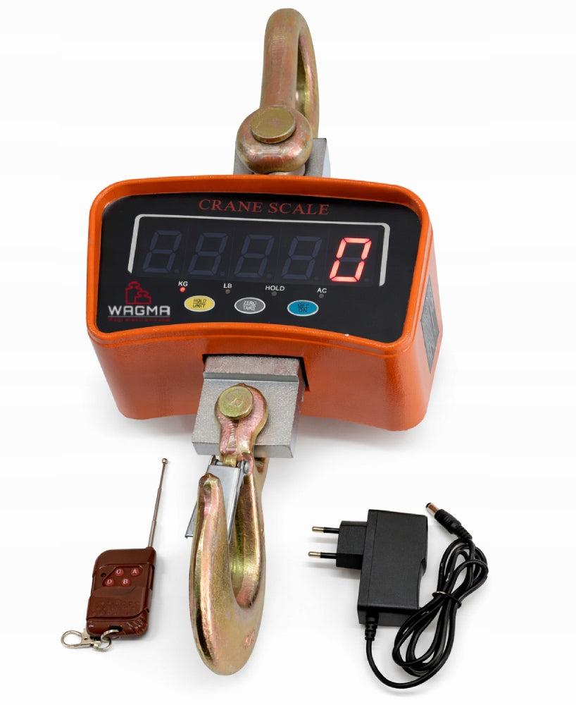 3 TONY 3000kg LED Electronic HOOK SCALE with Remote Control + AKU 6V 3 T Power Supply