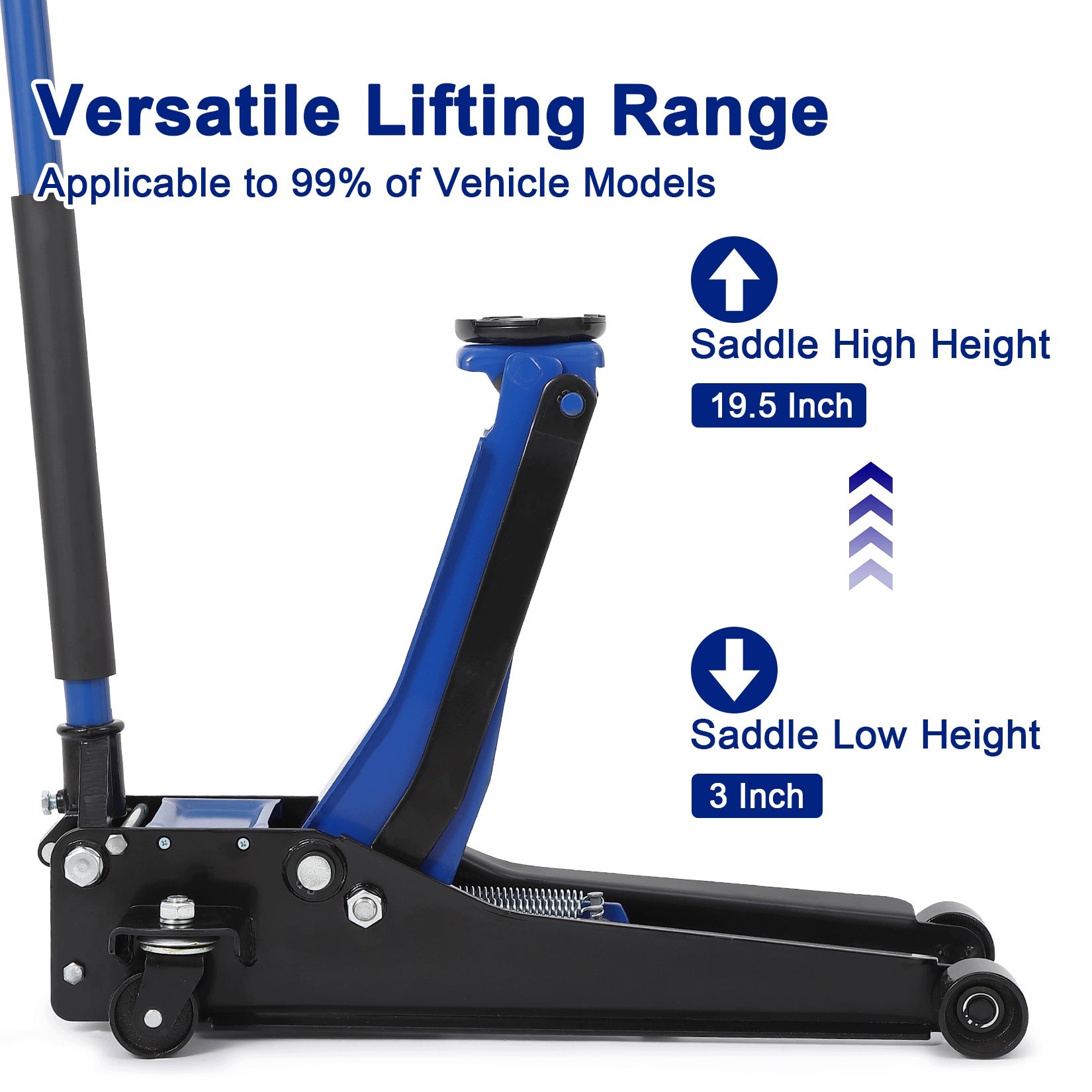 3 Ton Low Profile Hydraulic Floor Jack, 7,6–49,5 cm, Dual Pump Quick Lift Manufacturer code Zhejiang Beiduozhi Wooden Toys Co.,Ltd