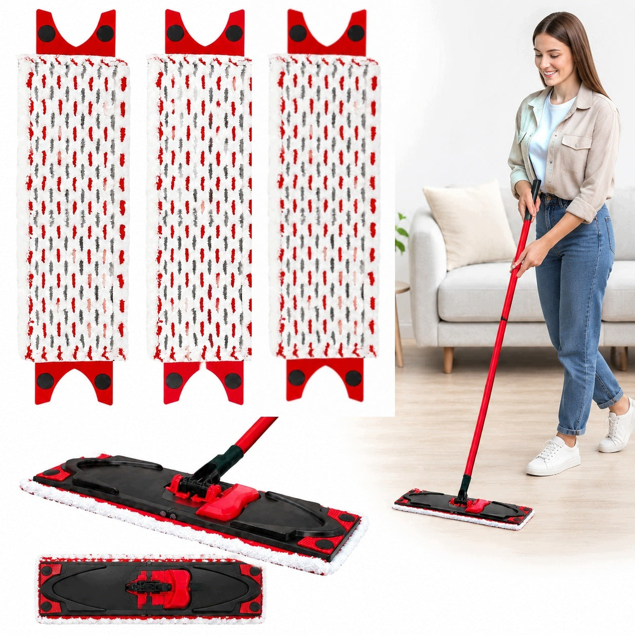 3 X CARTRIDGE CARTRIDGES FOR VILEDA ULTRAMAX MOP REPLACEMENT FLAT
