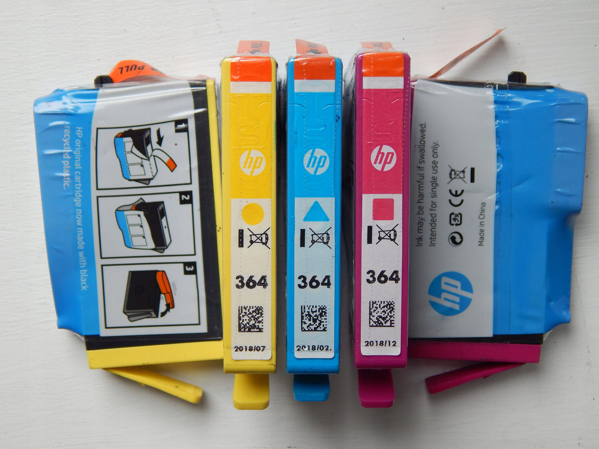 3 X HP 364 N9J73AE CMY ink