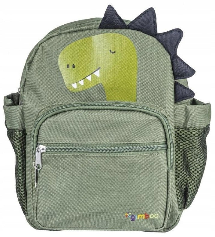 3-chamber backpack Sweet Animals dinosaur green