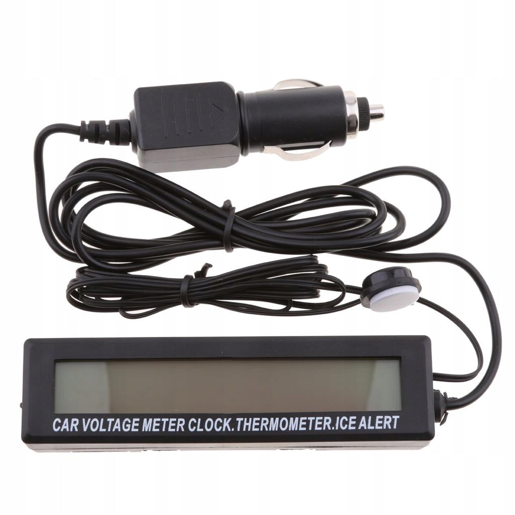 3 in 1 Car LCD Digital Clock Thermometer Temperature Voltage Meter Monitor Medical device no