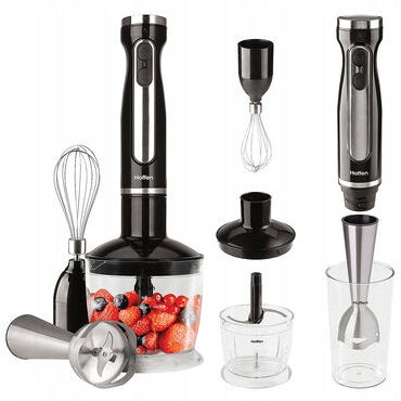 3-in-1 Hand Blender Hoffen, 1000 W, with accessories, black NEW MODEL