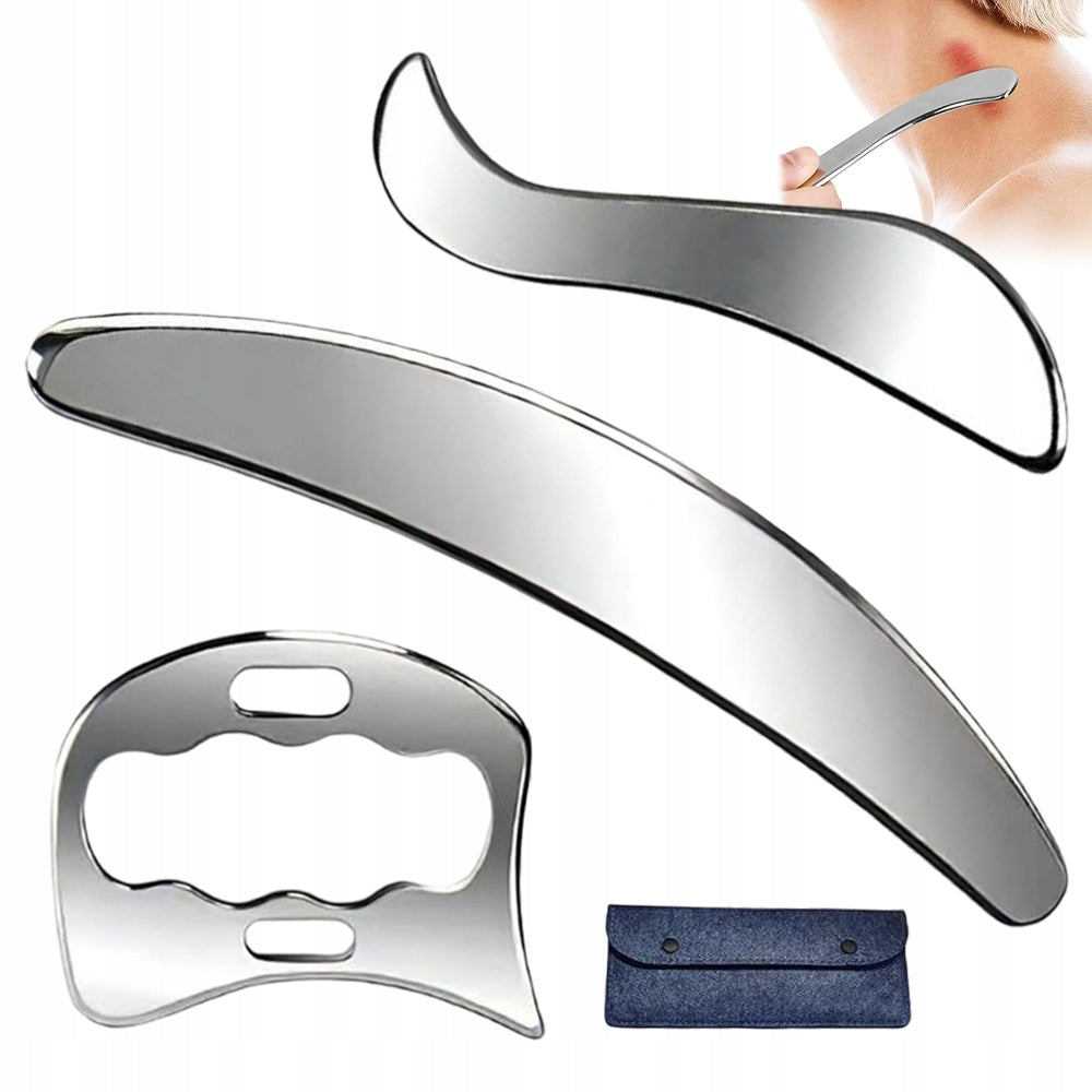 3 in 1 SOFT TISSUE THERAPY TOOL STEEL MASSAGER
