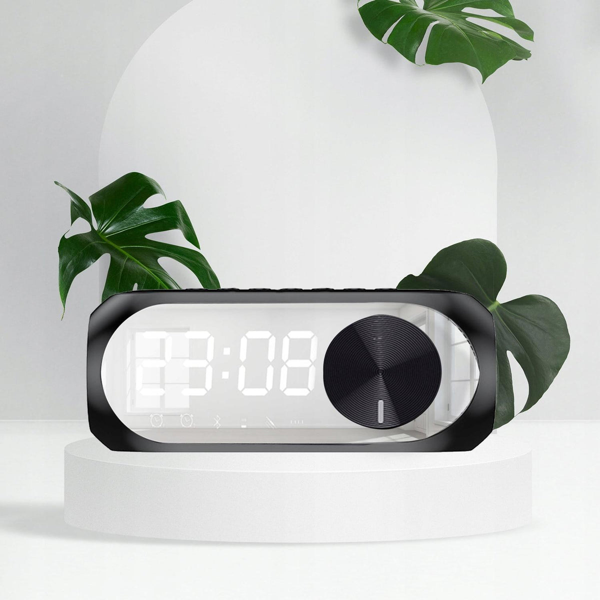 3 in 1 battery. 1200mAh bluetooth speaker and LED RGB alarm clock Batteries included yes