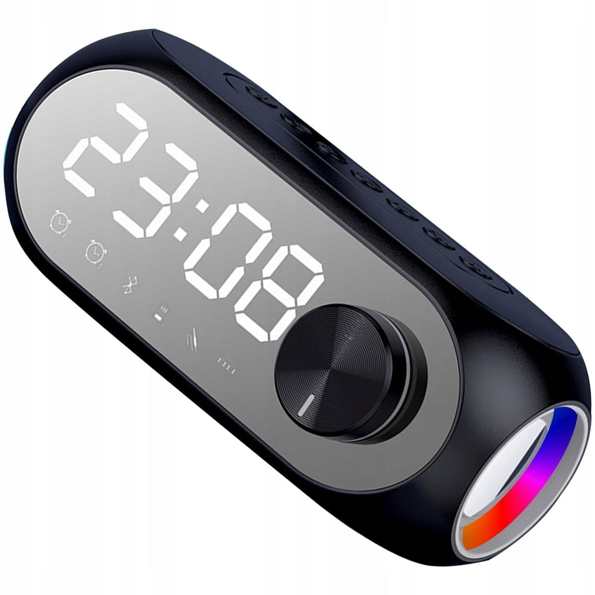 3 in 1 battery. 1200mAh bluetooth speaker and LED RGB alarm clock