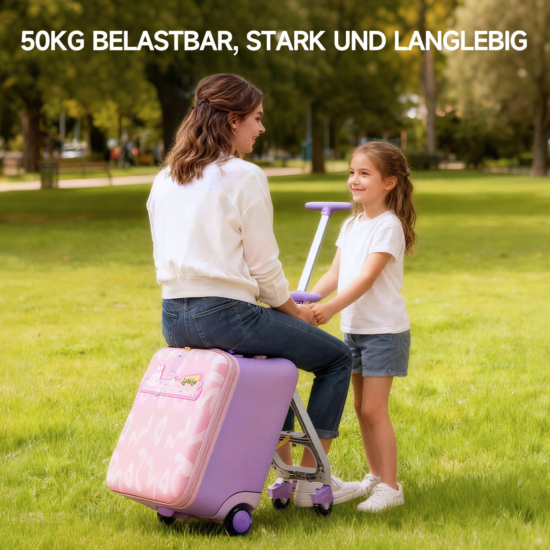 3-in-1 children's suitcase, 32 liters, telescopic handle, foldable and detachable. Brand no brand