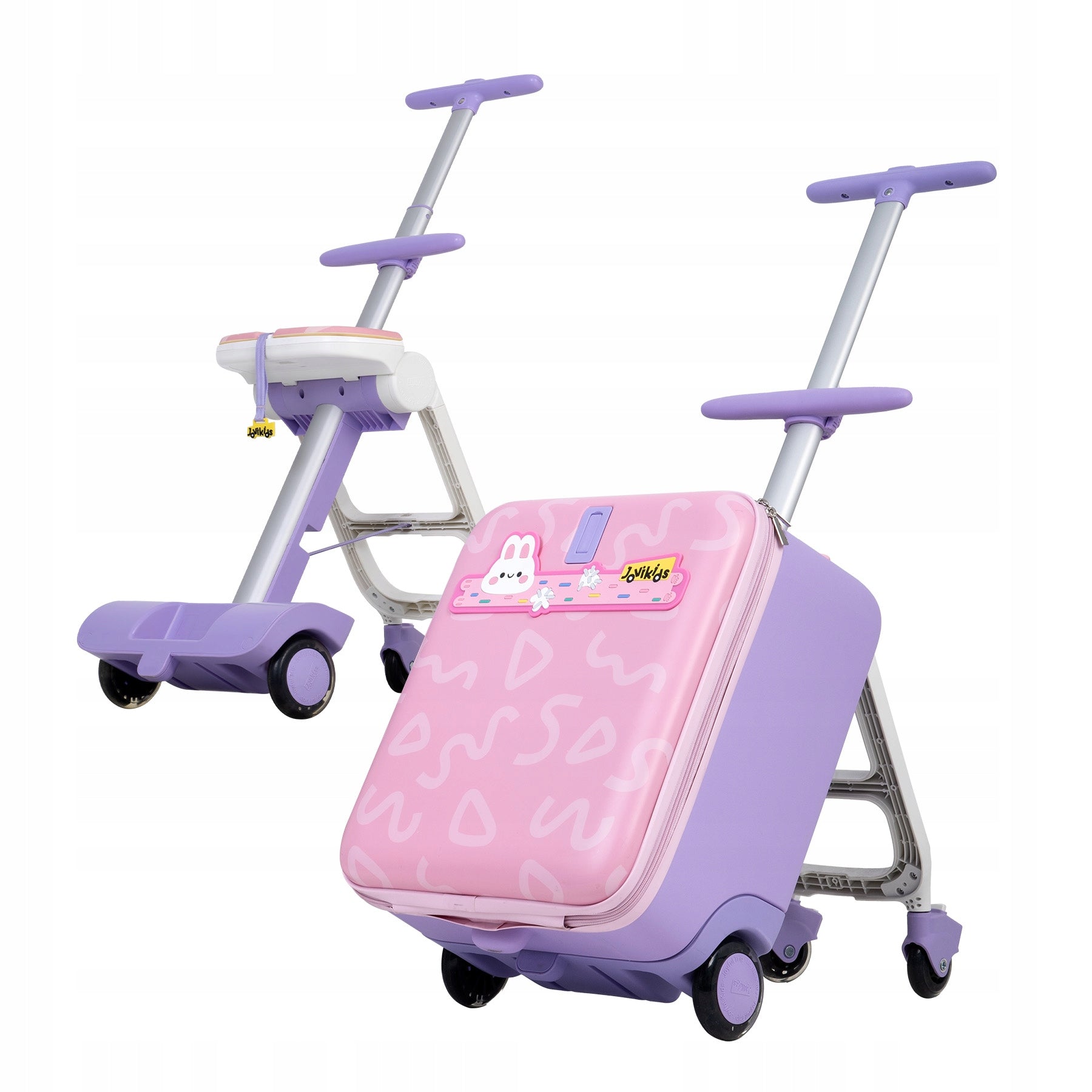 3-in-1 children's suitcase, 32 liters, telescopic handle, foldable and detachable.