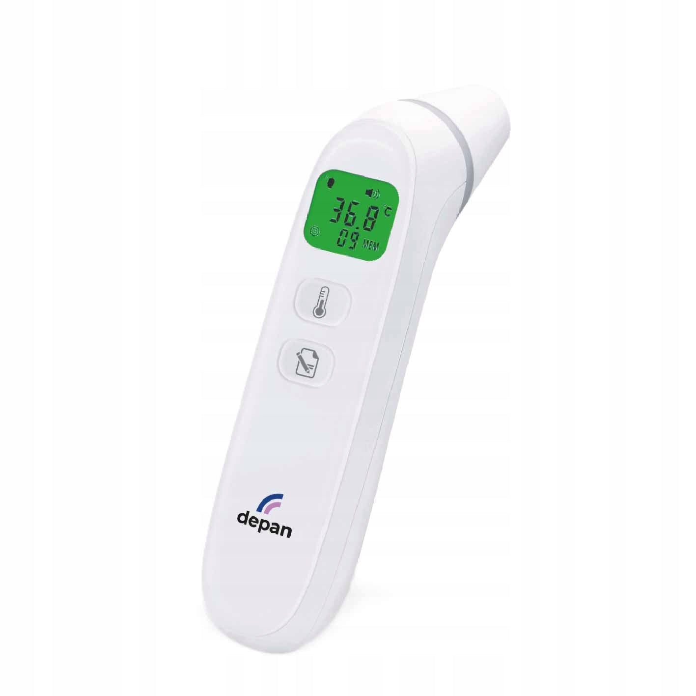 3-in-1 non-contact thermometer, forehead /ear /object, Depan Medical device yes