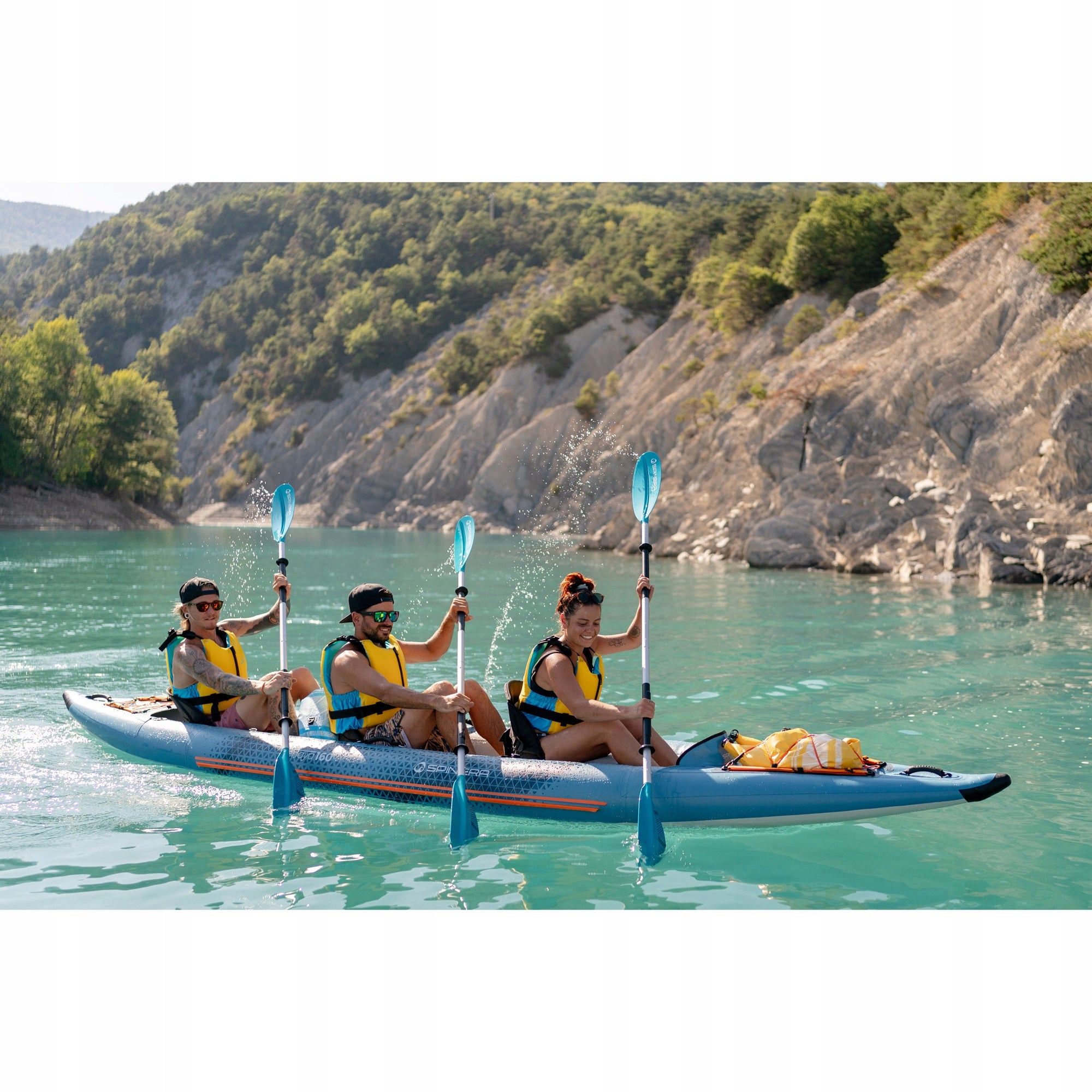 3-person pumped kayak SPINERA Tenaya 160 475 cm Material pneumatic