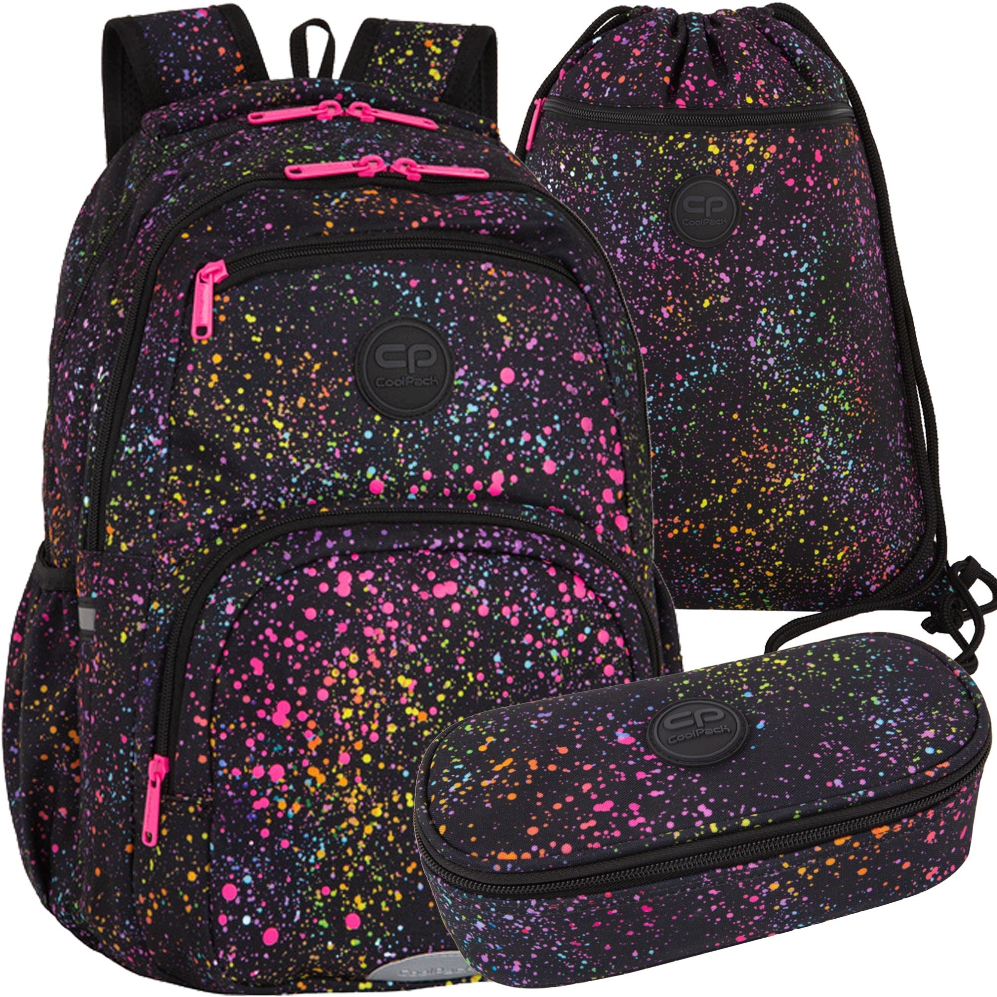 3-piece set for class 4-8 backpack pencil case bag Coolpack Galactica