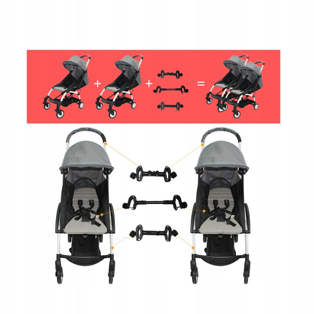 3 pieces of trolley connectors, change 2 trolleys into tandem trolley Packaging status original