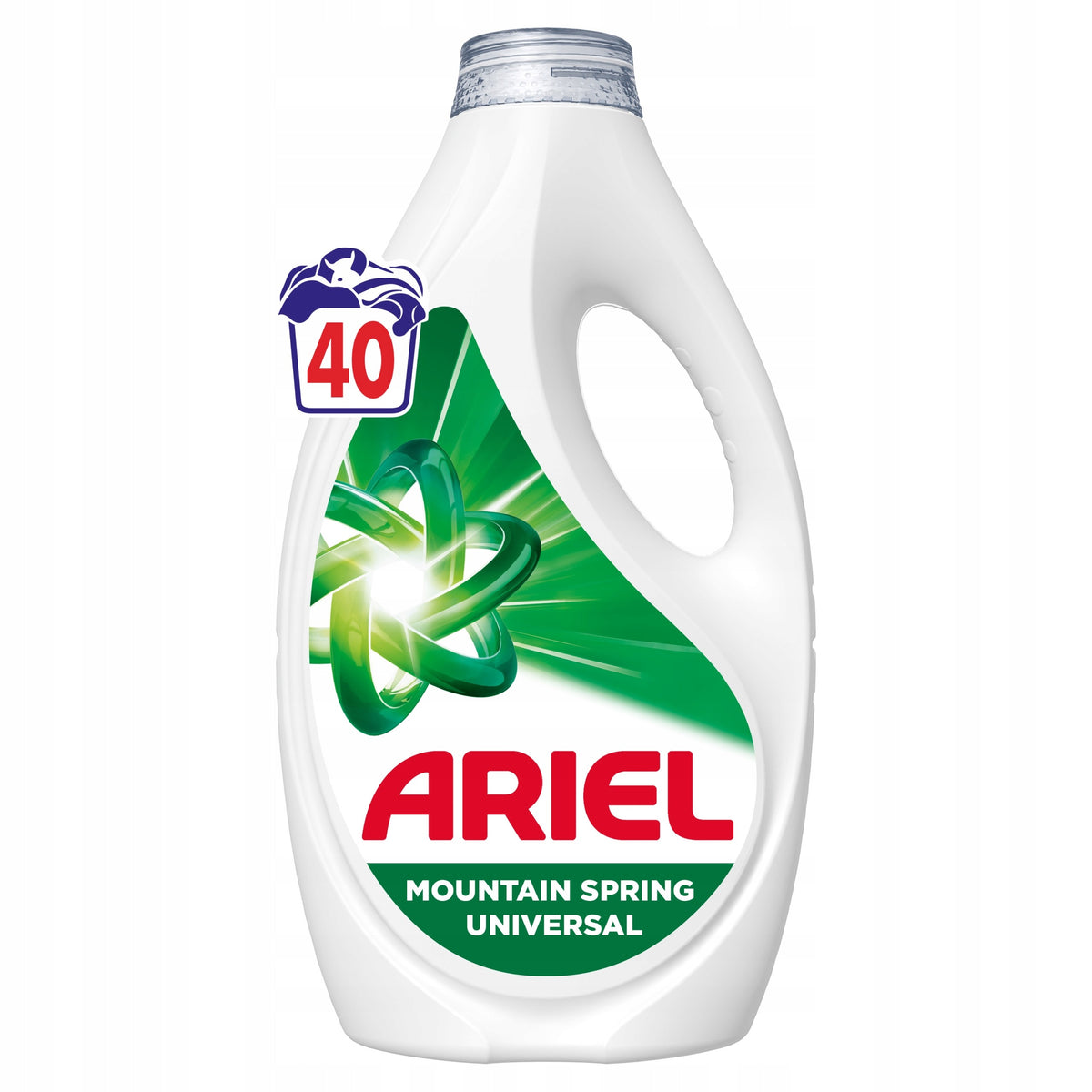 3 x ARIEL Mountain Spring Washing Liquid, 3 x 1.8L = 3 x 40 Washes Manufacturer code 80824936