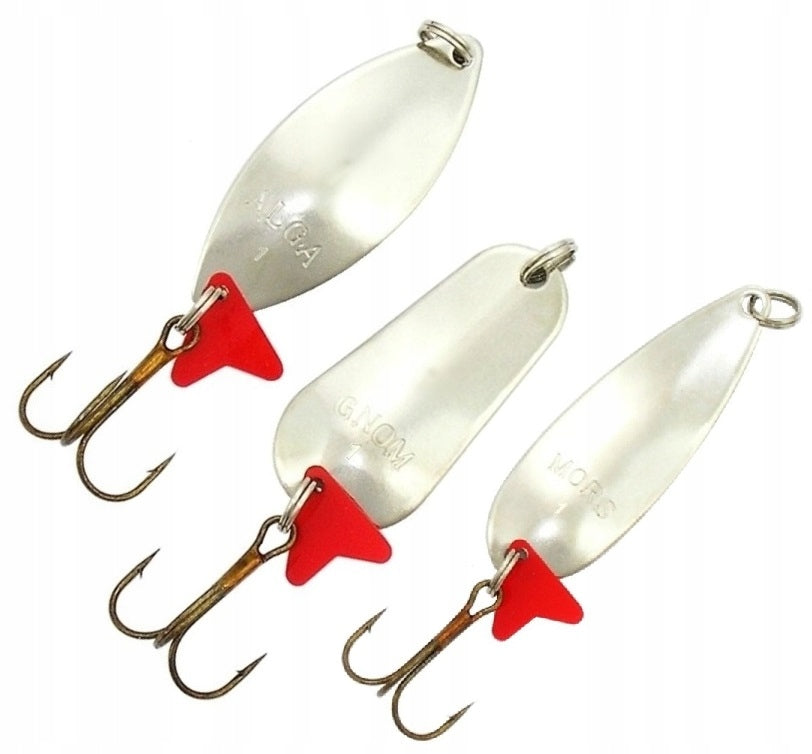 3 x PENDULUM SPINNER No.1 ALGA GNOM MORS FOR PIKES