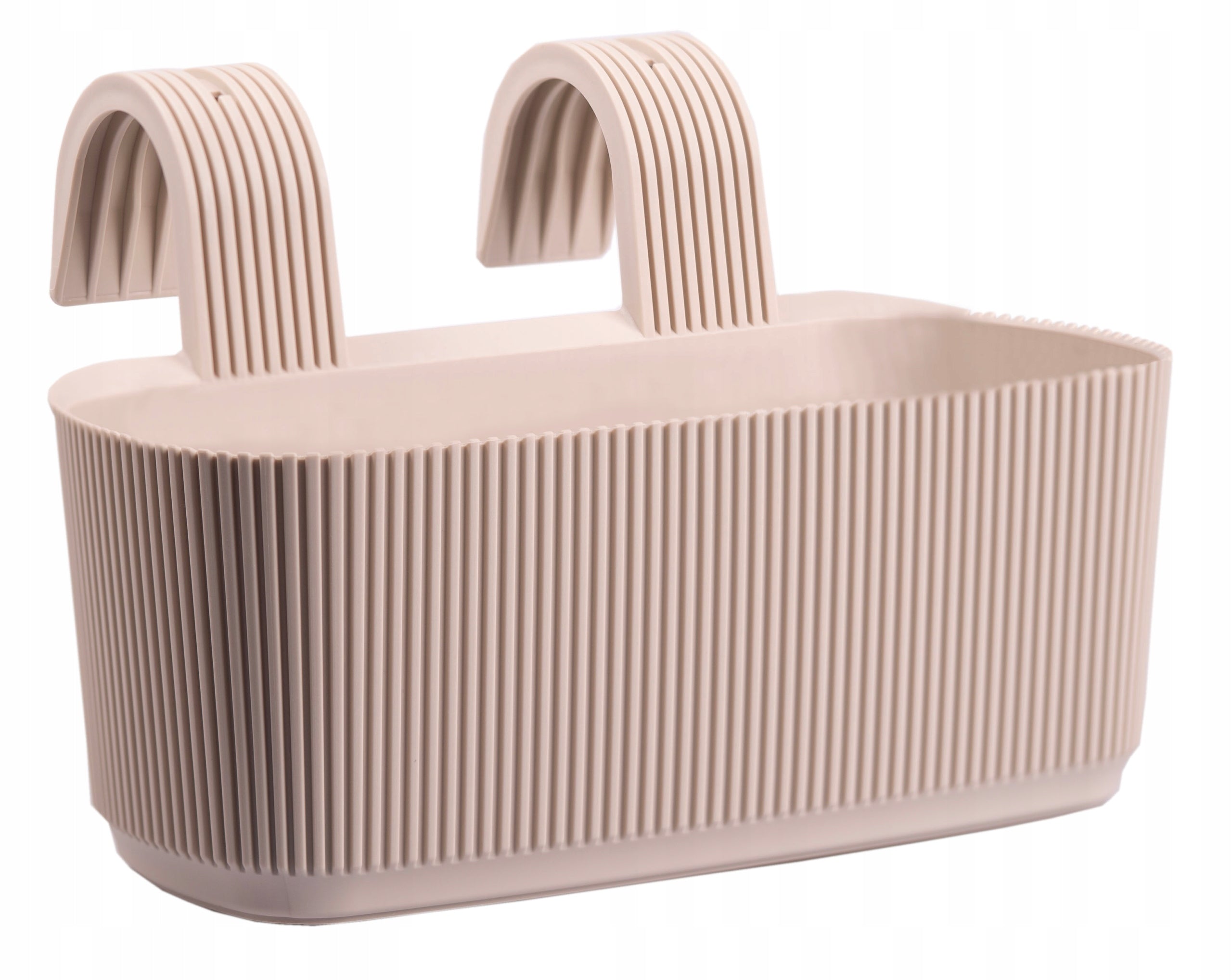 3 x RAILING POT 29 CM BEIGE FOR HANDRAIL RESISTANT TO CONDITIONS Length 29 cm