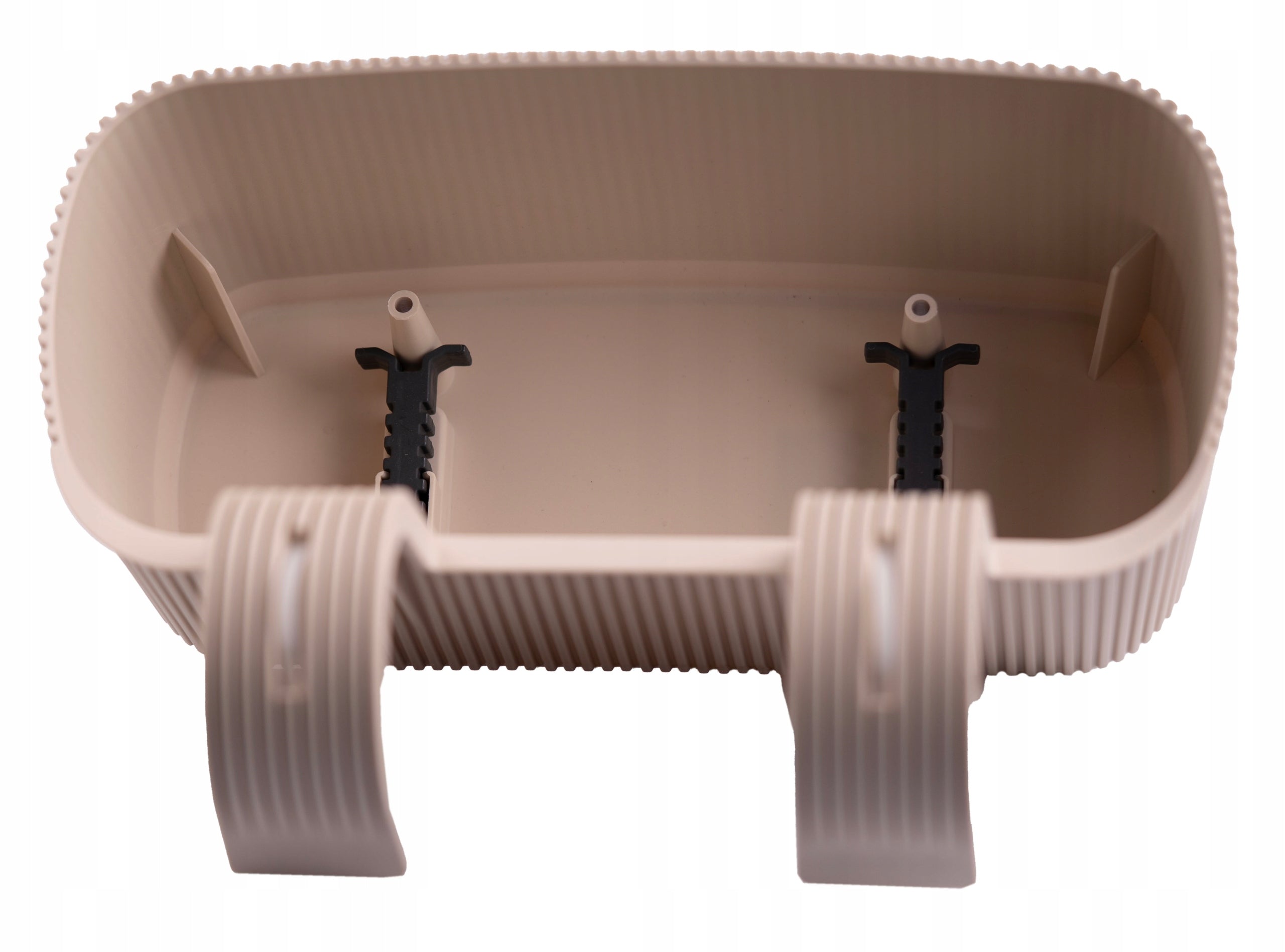 3 x RAILING POT 29 CM BEIGE FOR HANDRAIL RESISTANT TO CONDITIONS Material synthetic material
