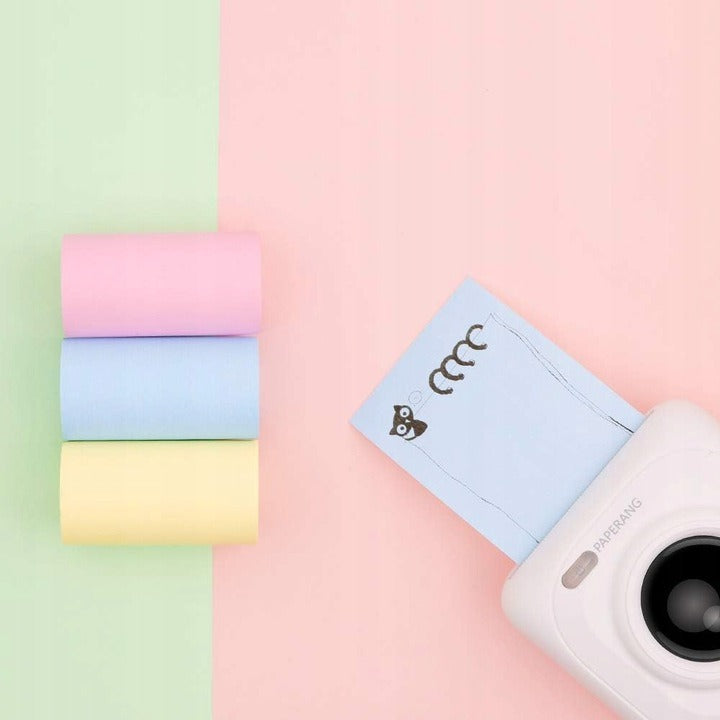 3 x THERMAL PAPER COLOR ROLLS FOR INSTANT CAMERA PRINTER Manufacturer code Rolka papier do aparatu natychmiastowego