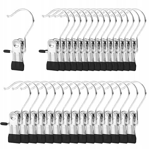 30 SHOE BUCKLES MINI CLOTHES HANGER FOR UNDERWEAR metal
