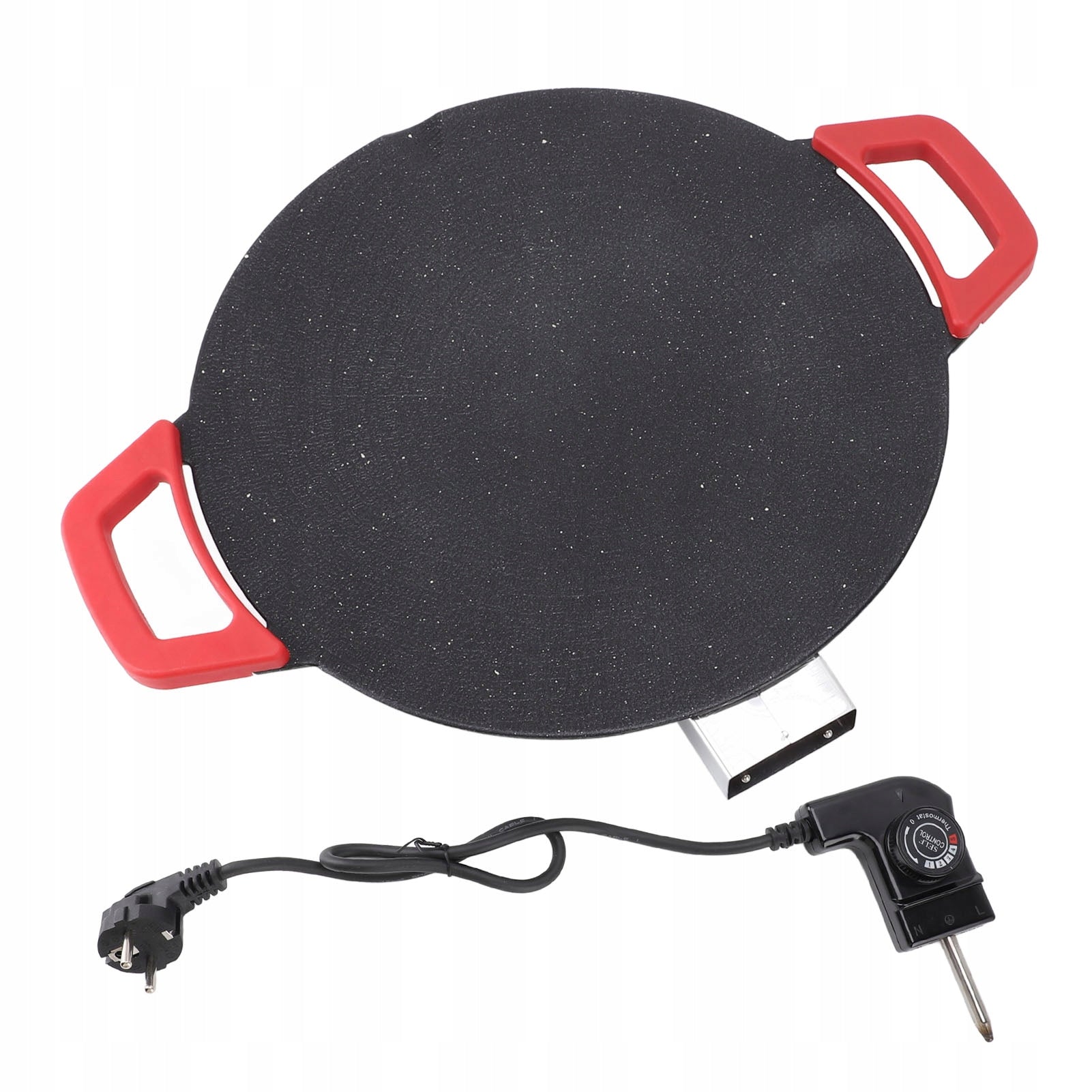 30 -cm Electric Grill Pan Round Grill Klisda Concave 3T Brand no brand