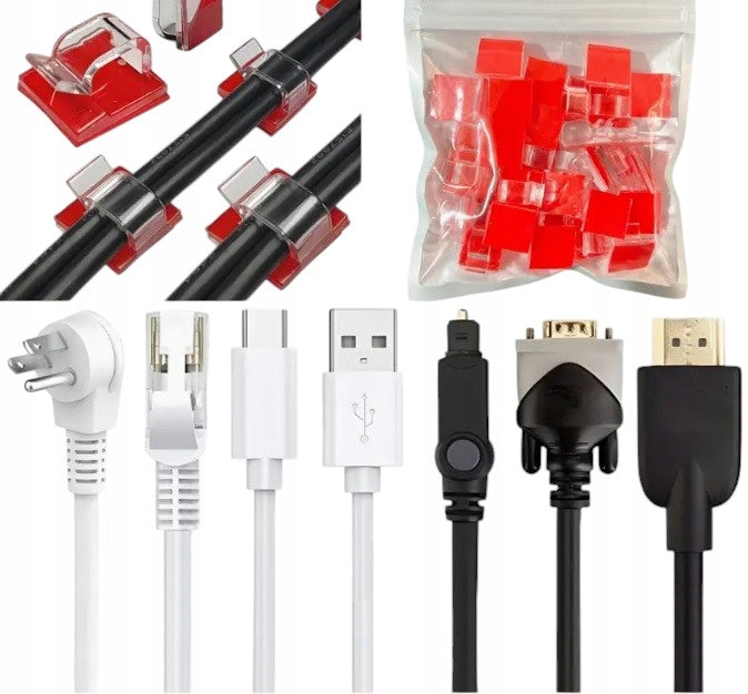 30 x HOLDER ORGANIZER CLIP HANGER FOR WIRE CABLES ORNAMENTS GARLANDS STRONG EAN (GTIN) 5905902609717