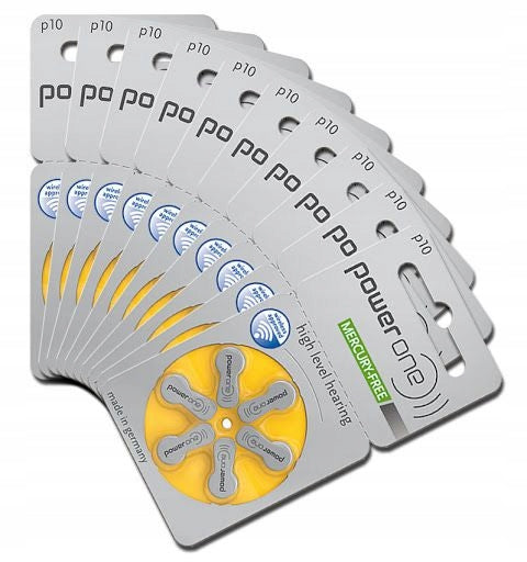 30 x Hearing Aid Batteries PR70 p10 Power One Varta 10 Medical device no