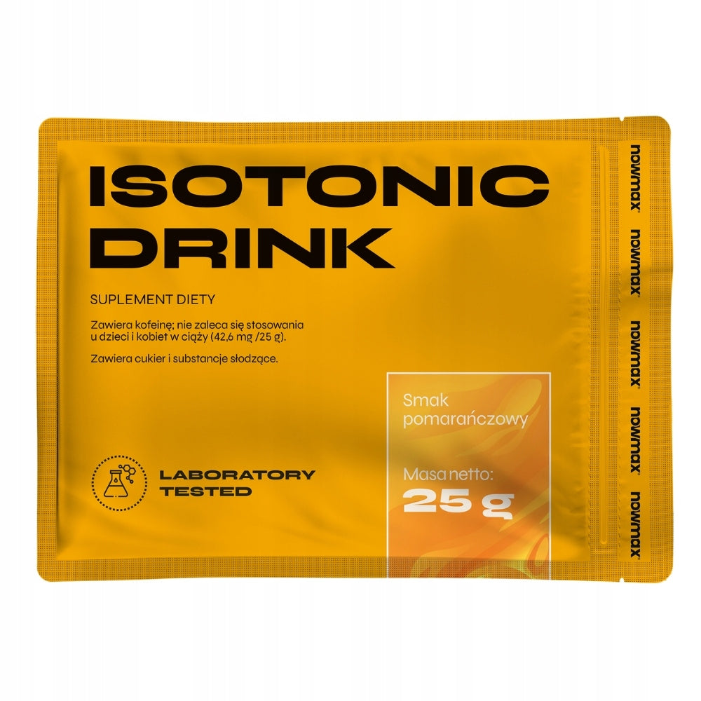 30 x nowmax Isotonic Drink 25 g ENERGY ISOTONIC VIT B6 CAFFEINE STRENGTH Brand nowmax