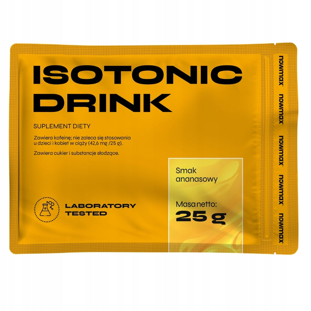 30 x nowmax Isotonic Drink 25 g PINEAPPLE ENERGY ISOTONIC VIT B6 CAFFEINE Manufacturer code 756892914832