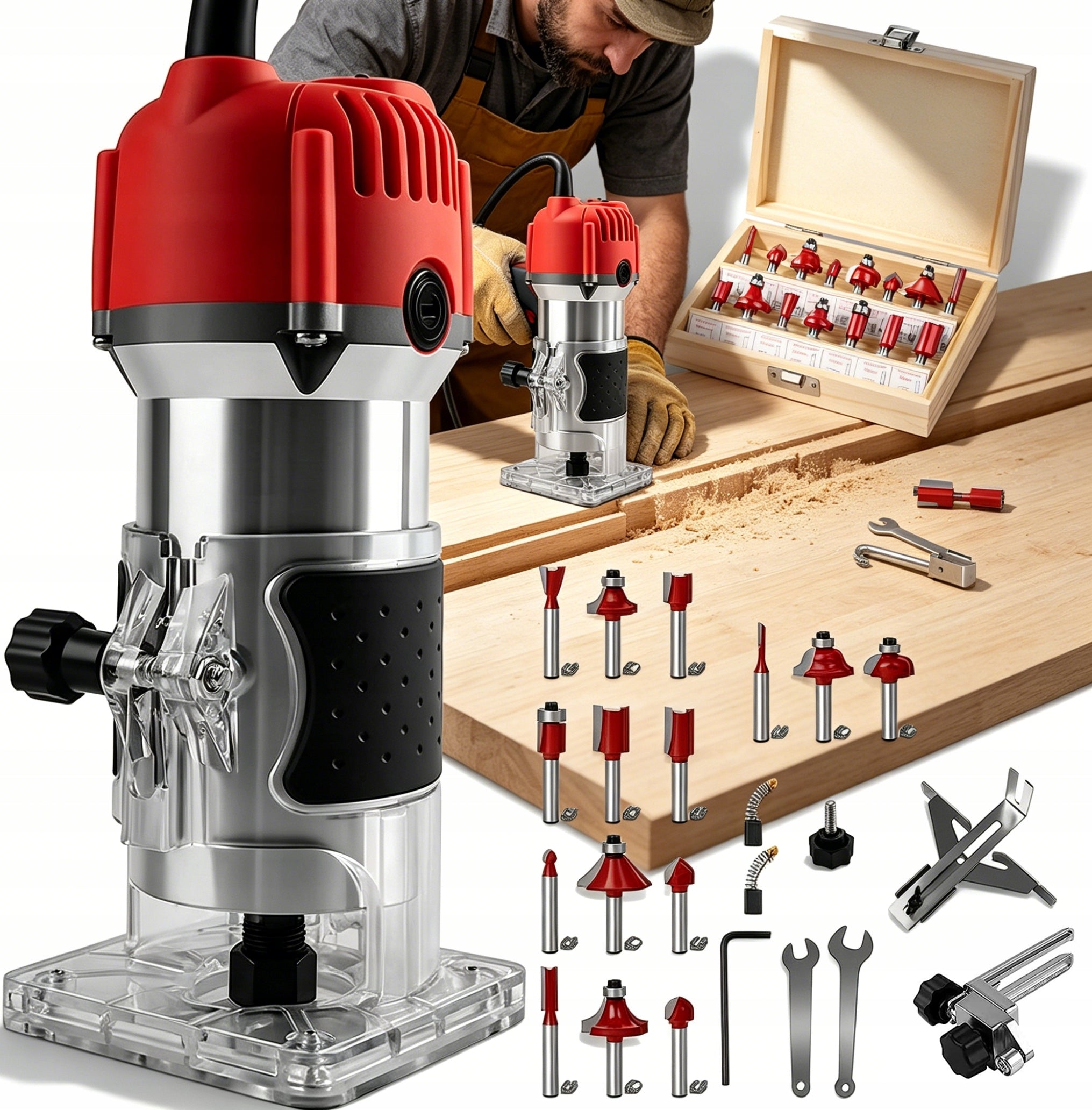 30000 RPM 800W ALUMINUM SPINDLE MILLING MACHINE FOR WOOD AND PLASTIC
